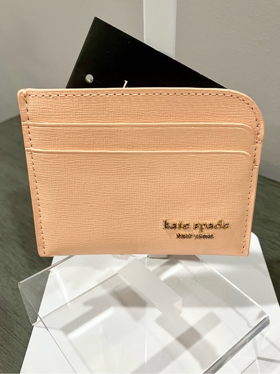 kate spade Handbags - kate spade peach textured cardholder wallet
